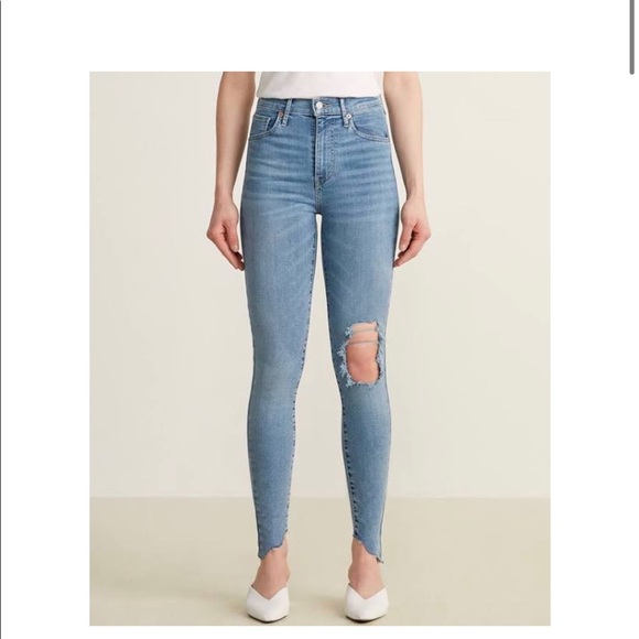 Levi's Denim - Levi Mile High Super Skinny Jeans Distressed